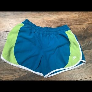 Nike sportswear shorts blue lime green small